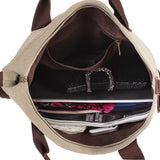 Women's Handbag Canvas Zipper With Dog Pattern