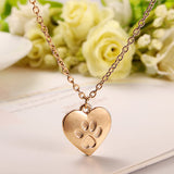 FREE Heart Footprints Pendant Sweet Necklace