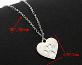 FREE Heart Footprints Pendant Sweet Necklace